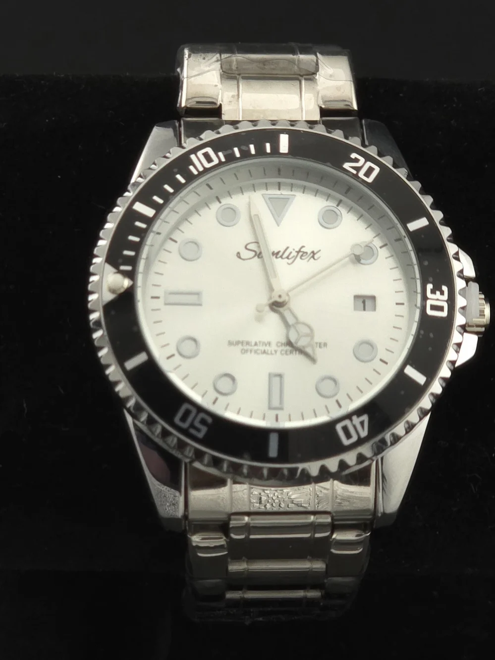 Seadifex Stainless Steel  Watch with Black Bezel